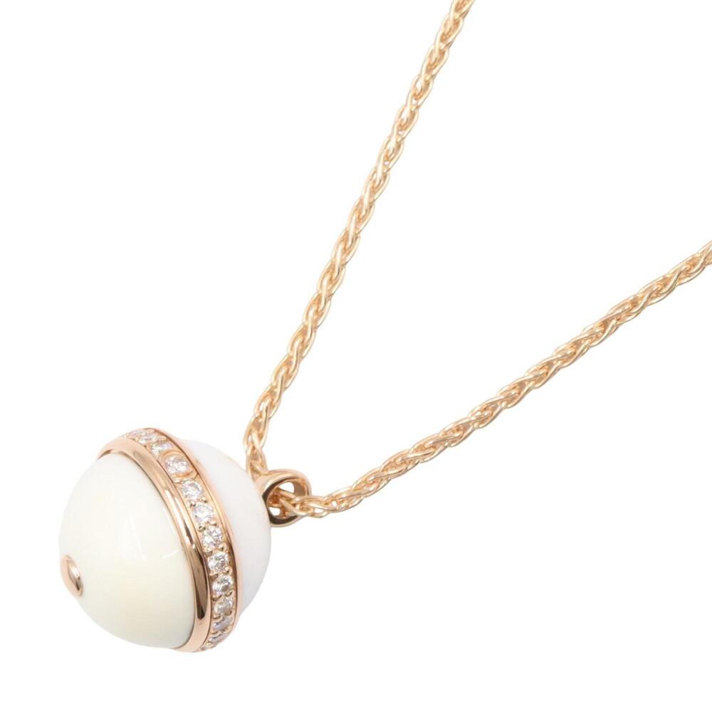 Piaget Possession Chalcedony Diamond Necklace, 18K Pink Gold (PG), Diamond, C...